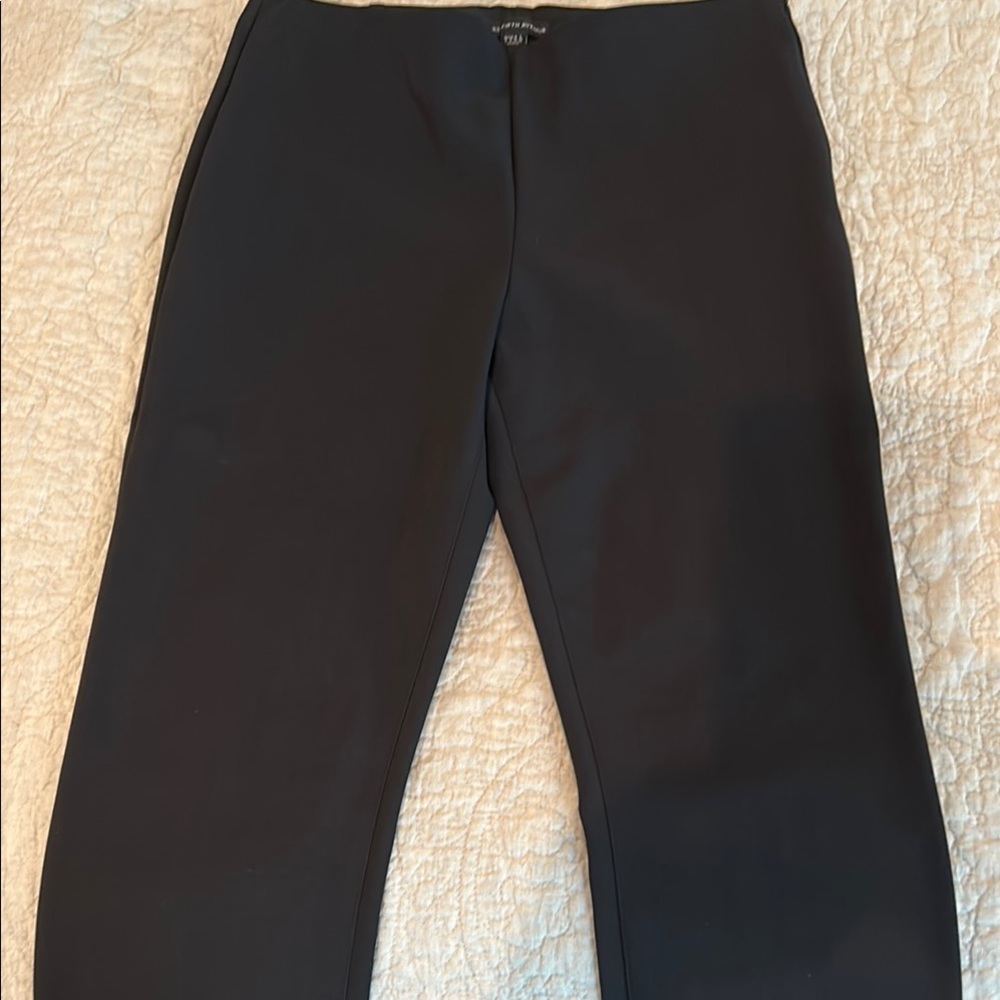 Saks Fifth Avenue Black Dress Pants Straight-Leg
